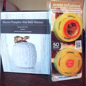 Electric pumpkin wax melt warmer.New